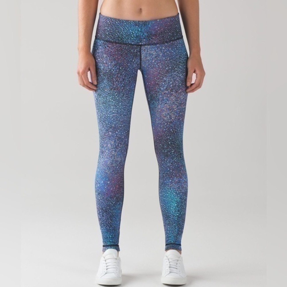 Lululemon Wunder Under Pant III (Full-On Luxtreme) Mermaid Strive Multi Black 6
